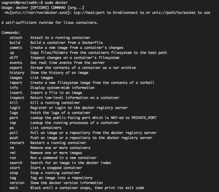 Docker shell