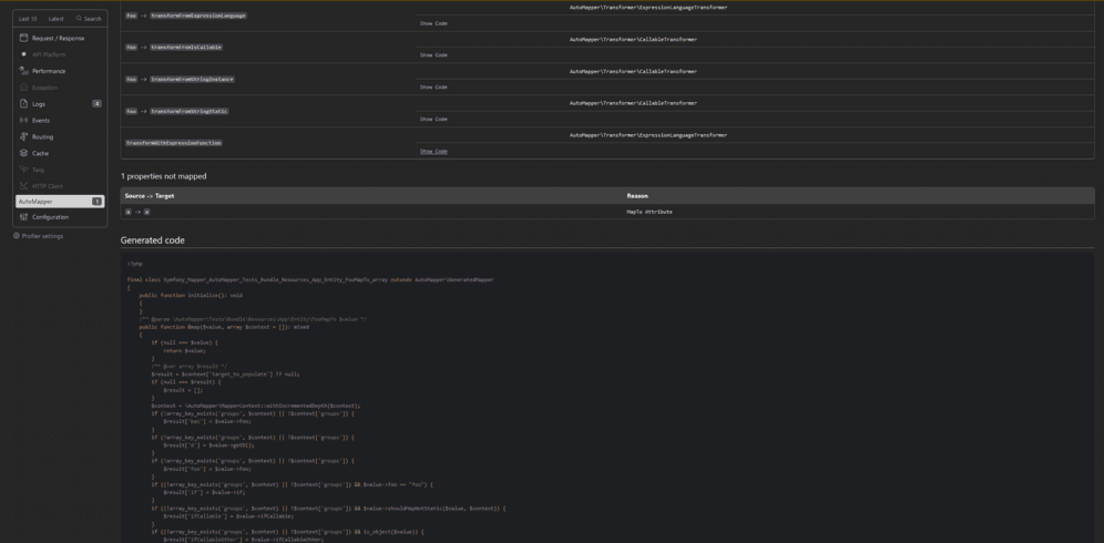 AutoMapper profiler tab #2