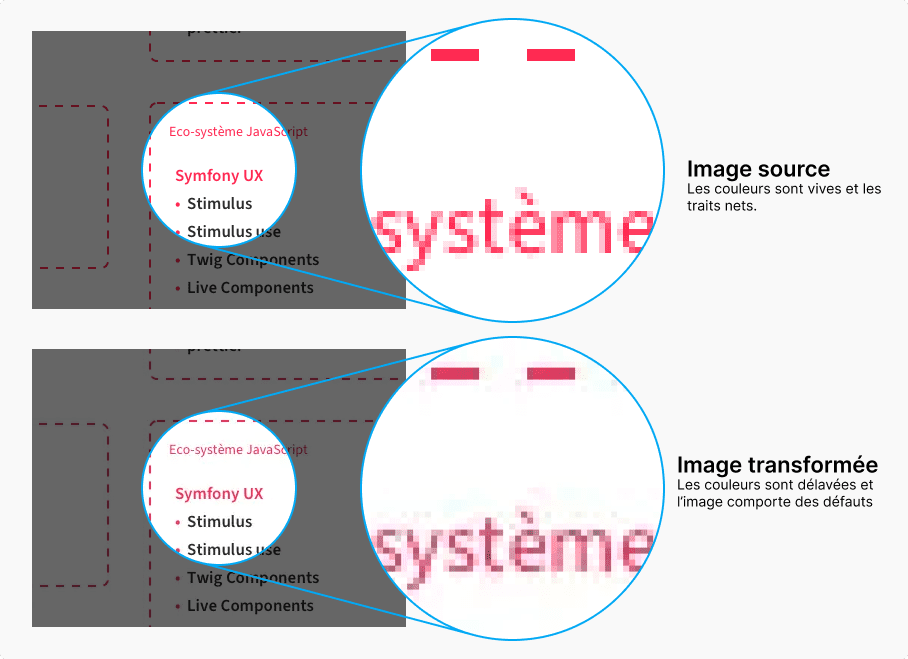 Comparaison d'une image source et de sa version compressée par l'ancien processeur de médias du site de JoliCode