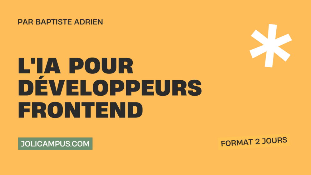 IA pour d&eacute;veloppeurs frontend