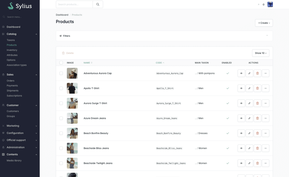 Product images