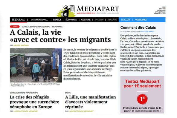 Refonte de la plateforme Web de Mediapart