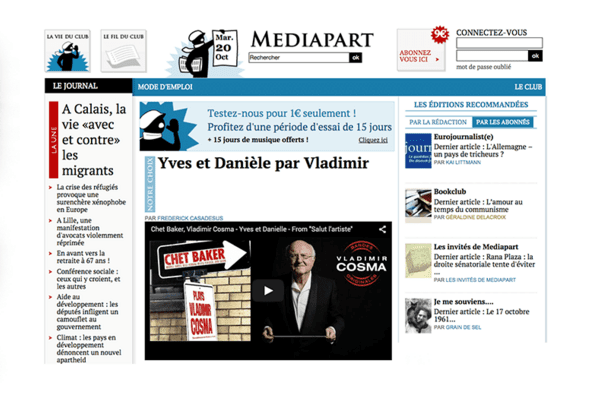 Refonte de la plateforme Web de Mediapart