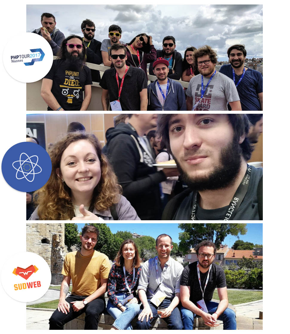 Des JoliCodeurs au PHP Tour, à React Europe et SudWeb