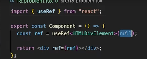 Exemple d'utilisation de useRef pour un élément HTML