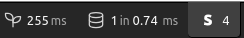 Symfony web developer toolbar : Stripe widget