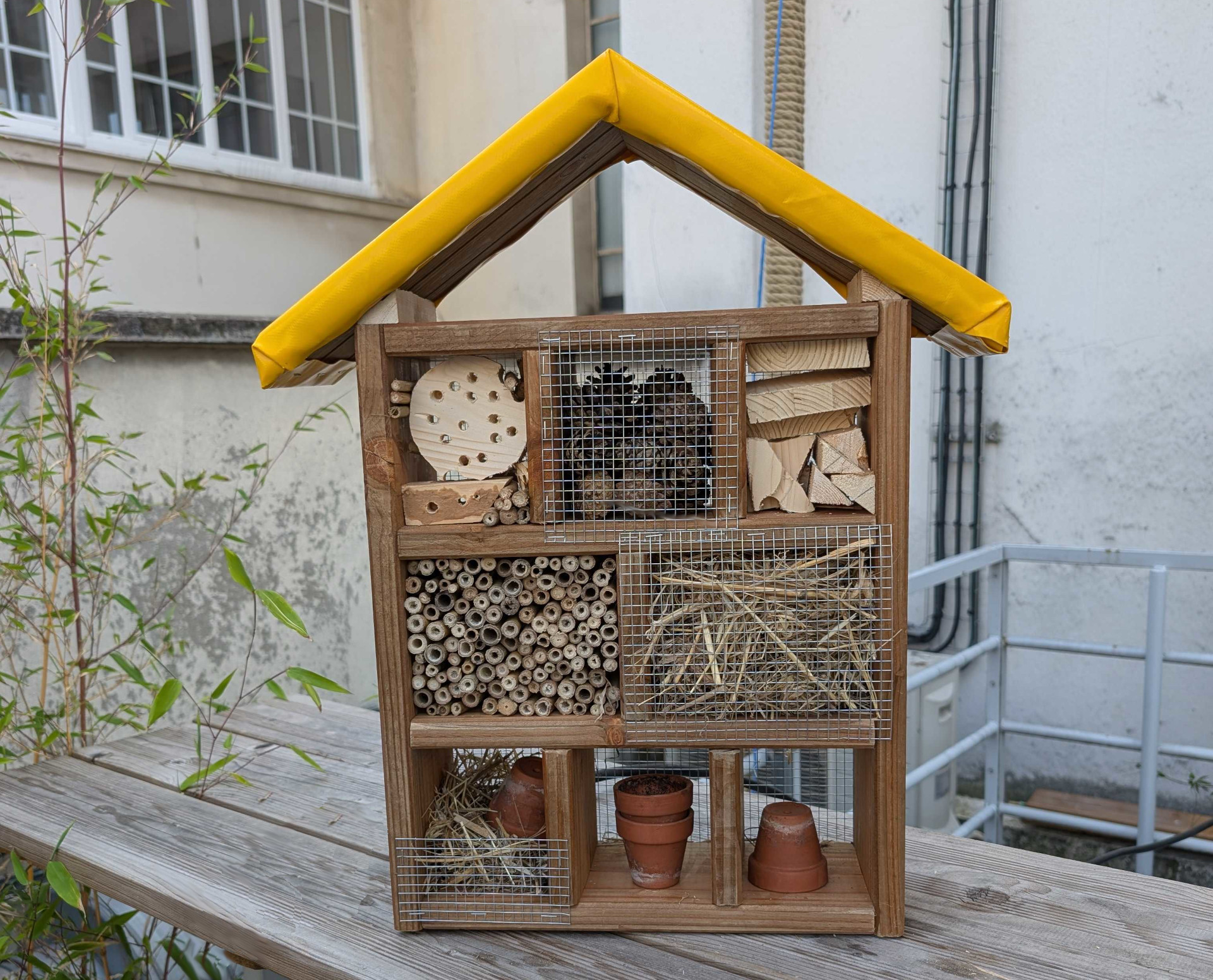L'hôtel à insectes terminé