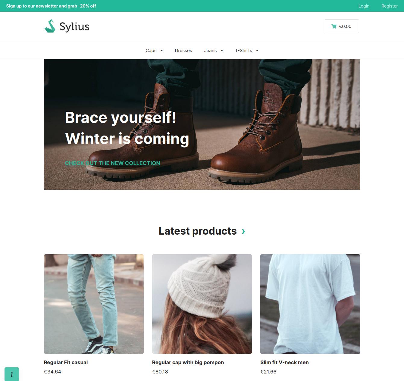 Sylius ecommerce - Front e-shop